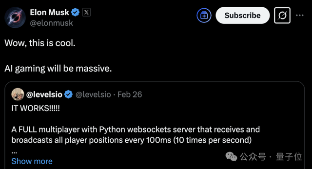 AI三小時做的小游戲，9天賺12萬！馬斯克：AI游戲前景無限